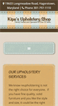 Mobile Screenshot of kipesupholstery.com